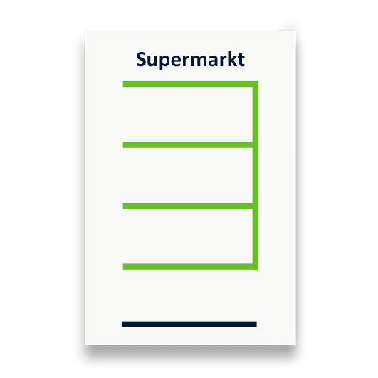 Symbol: SUPERMARKT bzw. SUPERMARKET
