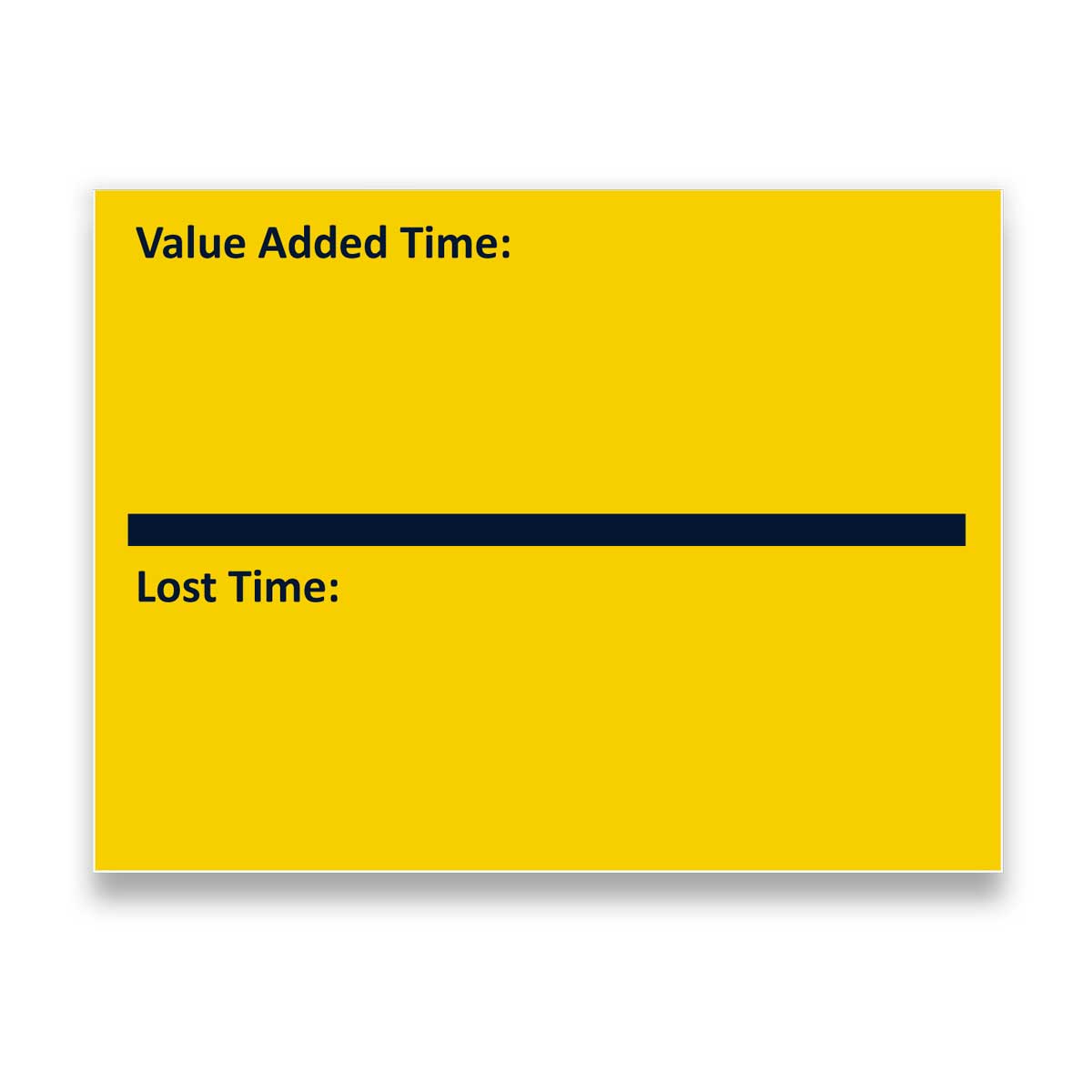 Makigami Symbol: Wertschöpfungszeit-Verlustzeit bzw. Value-Added-Time-Lost-Time