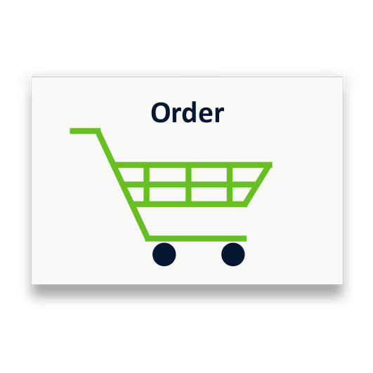 Symbol: BESTELLUNG bzw. ORDER