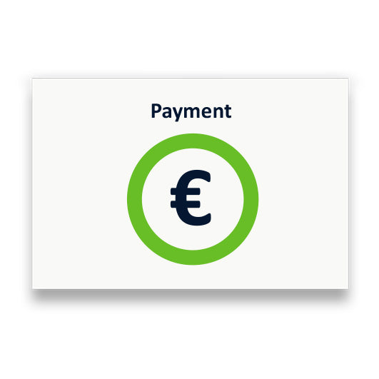 Symbol: ZAHLUNG bzw. PAYMENT