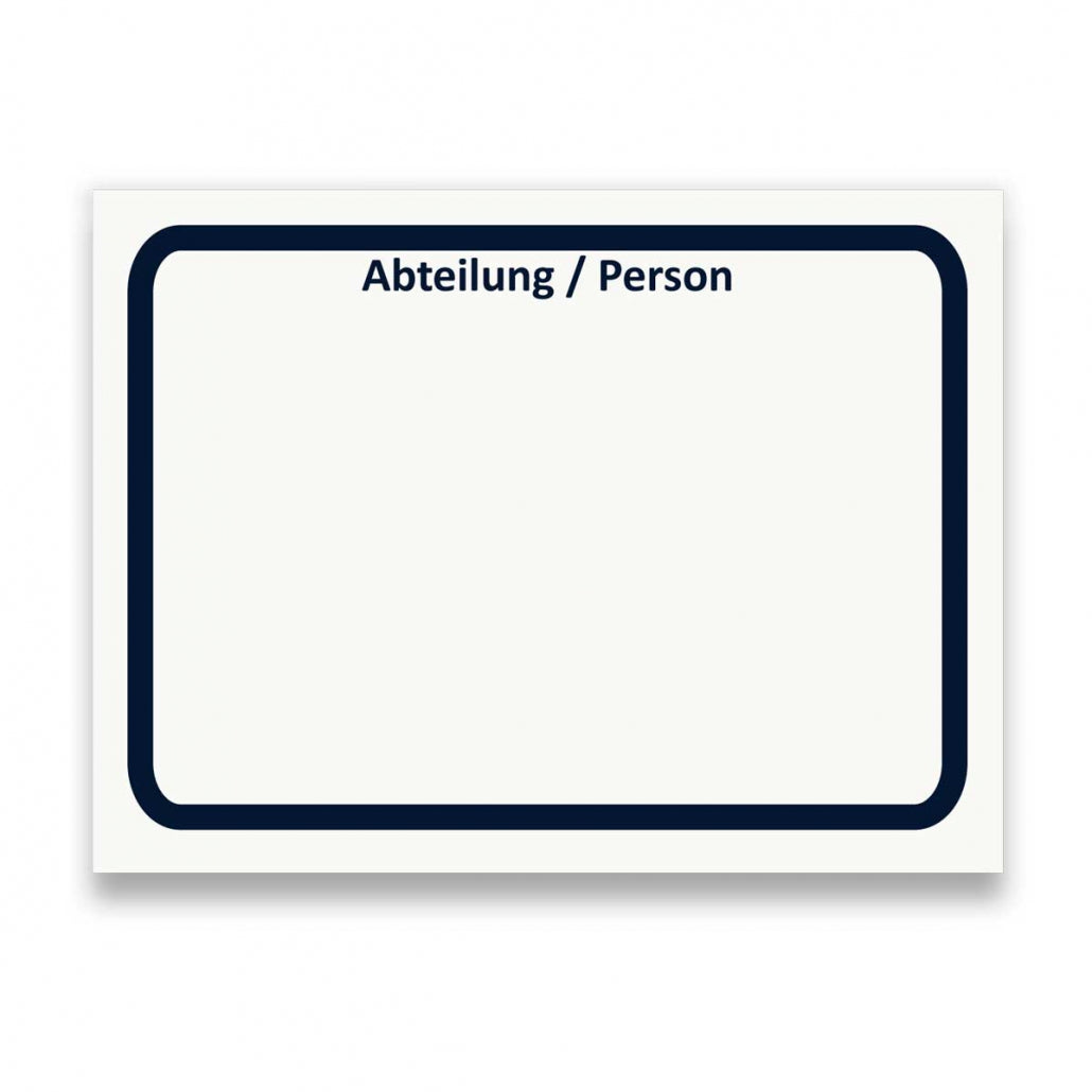 Symbol: ABTEILUNG/PERSON bzw. DEPARTMENT/PERSON