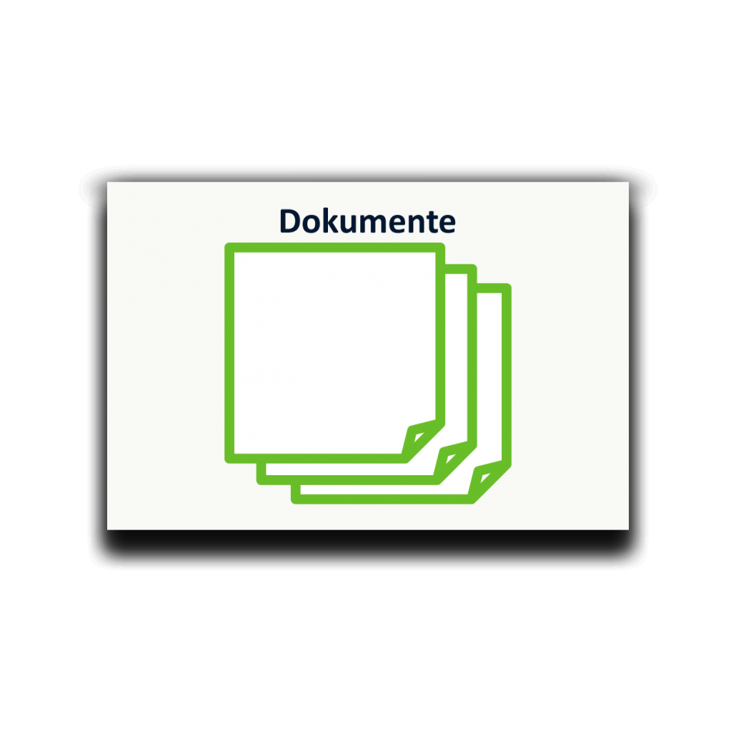 Symbol: DOKUMENTE bzw. DOCUMENTS