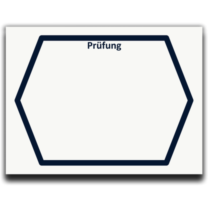 Symbol: PRÜFUNG bzw. VERIFICATION