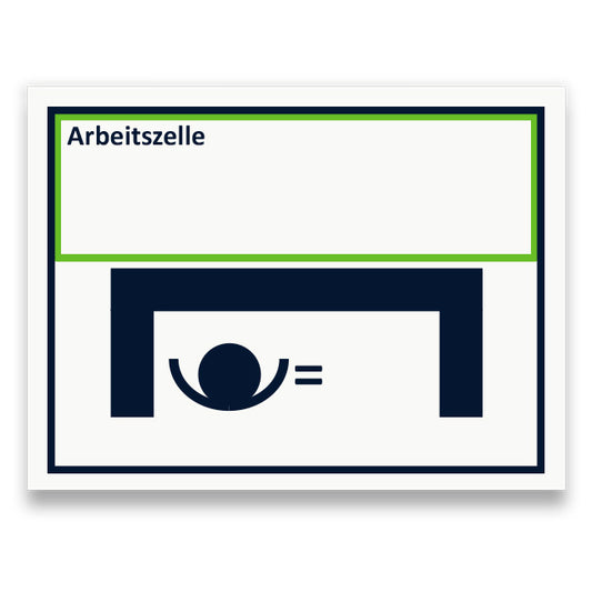 Symbol: ARBEITSZELLE bzw. WORKCELL