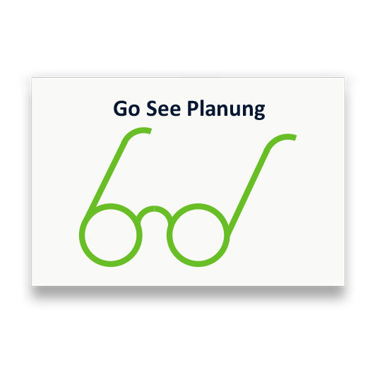 Symbol: GO SEE PLANUNG bzw. GO SEE SCHEDULING