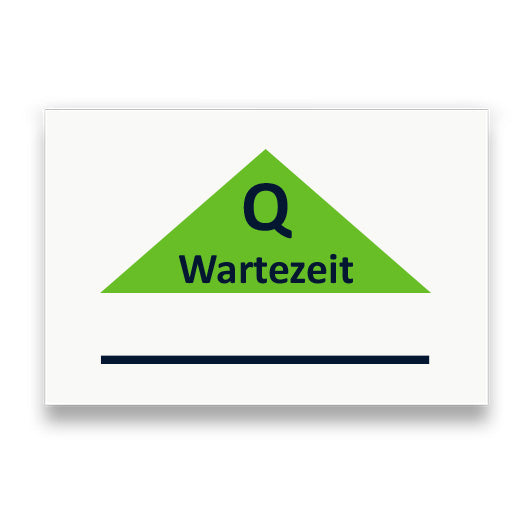 Symbol: WARTEZEIT bzw. QUEUE TIME