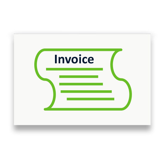 Symbol: RECHNUNG bzw. INVOICE