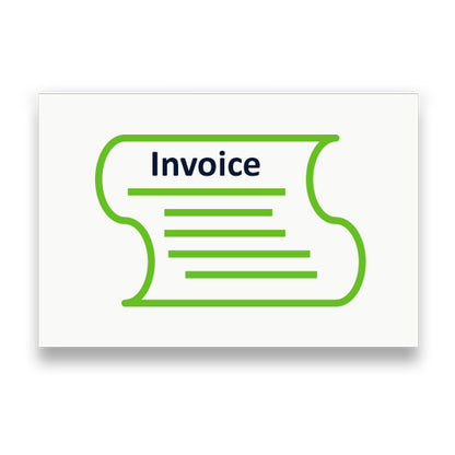 Symbol: RECHNUNG bzw. INVOICE