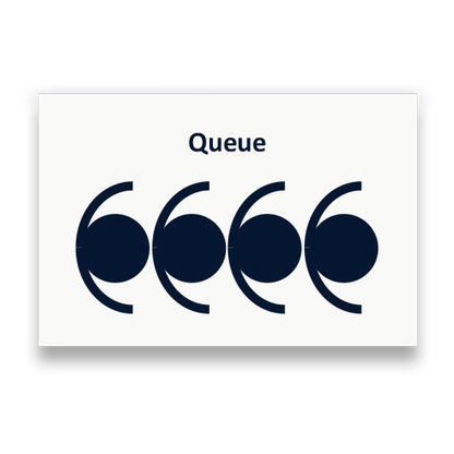 Symbol: WARTESCHLANGE bzw. QUEUE